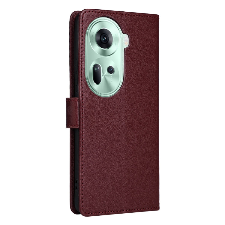 For OPPO Reno11 5G Global 3-Card Slots Multifunctional Leather Phone Case