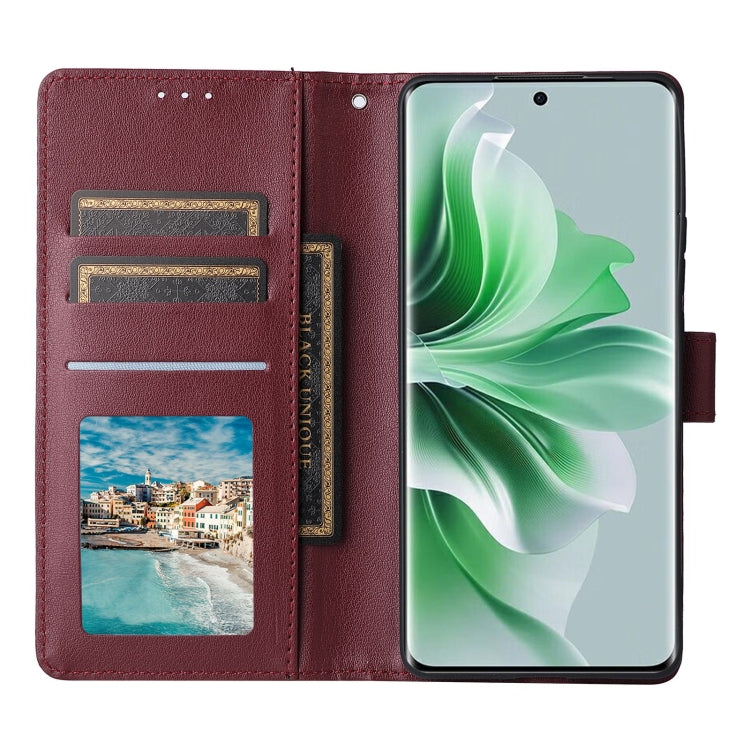 For OPPO Reno11 5G Global 3-Card Slots Multifunctional Leather Phone Case