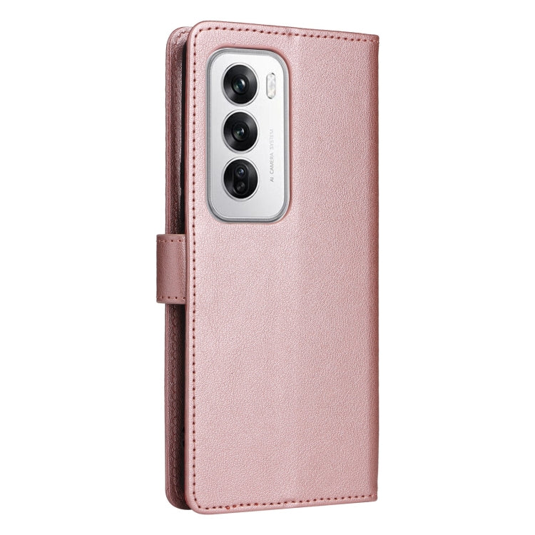 For OPPO Reno12 5G Global 3-Card Slots Multifunctional Leather Phone Case