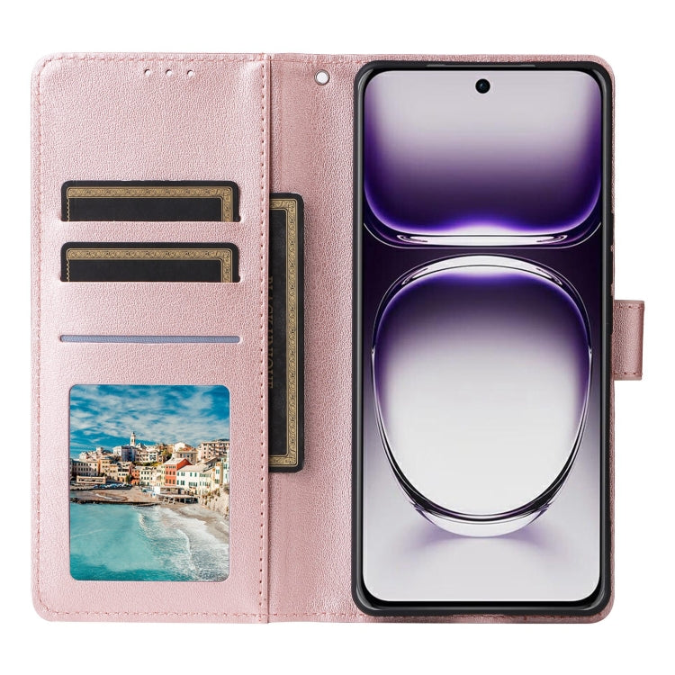 For OPPO Reno12 5G Global 3-Card Slots Multifunctional Leather Phone Case