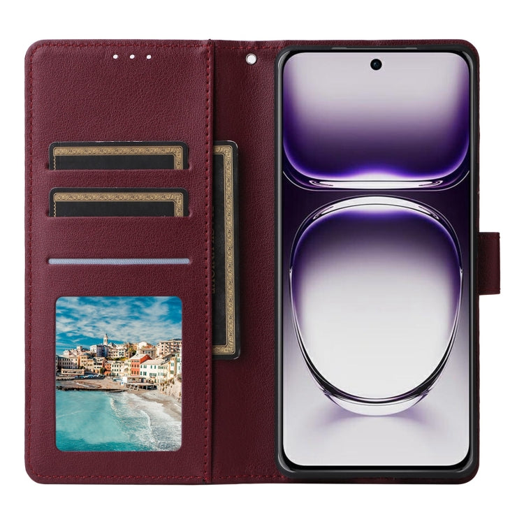 For OPPO Reno12 Pro 5G Global 3-Card Slots Multifunctional Leather Phone Case