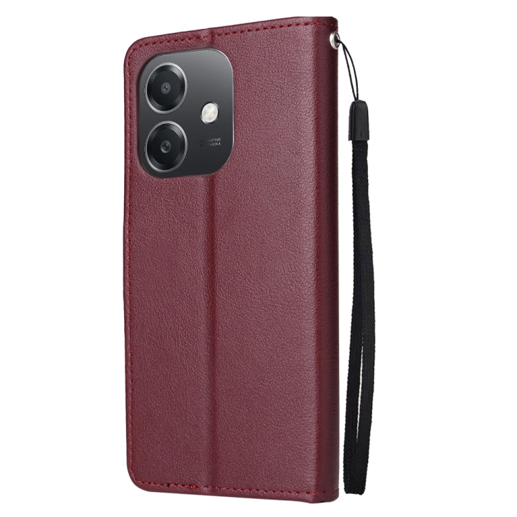 For OPPO A3 4G / 5G Global 3-Card Slots Multifunctional Leather Phone Case