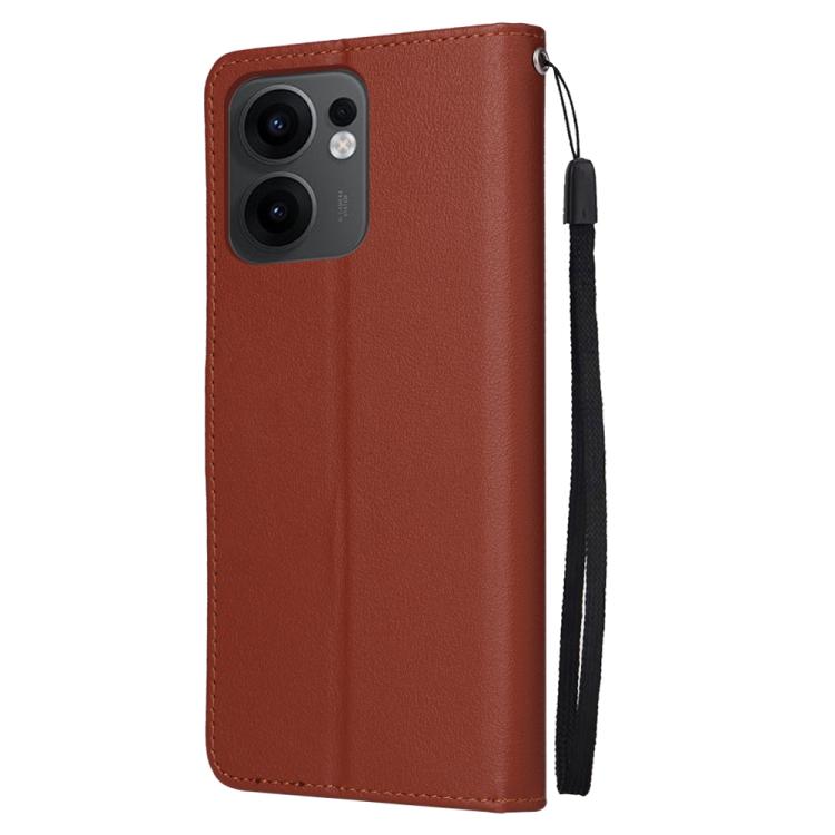 For OPPO Reno13 F 4G / 5G 3-Card Slots Multifunctional Leather Phone Case