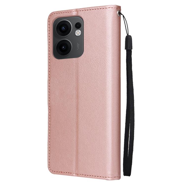 For OPPO Reno13 F 4G / 5G 3-Card Slots Multifunctional Leather Phone Case