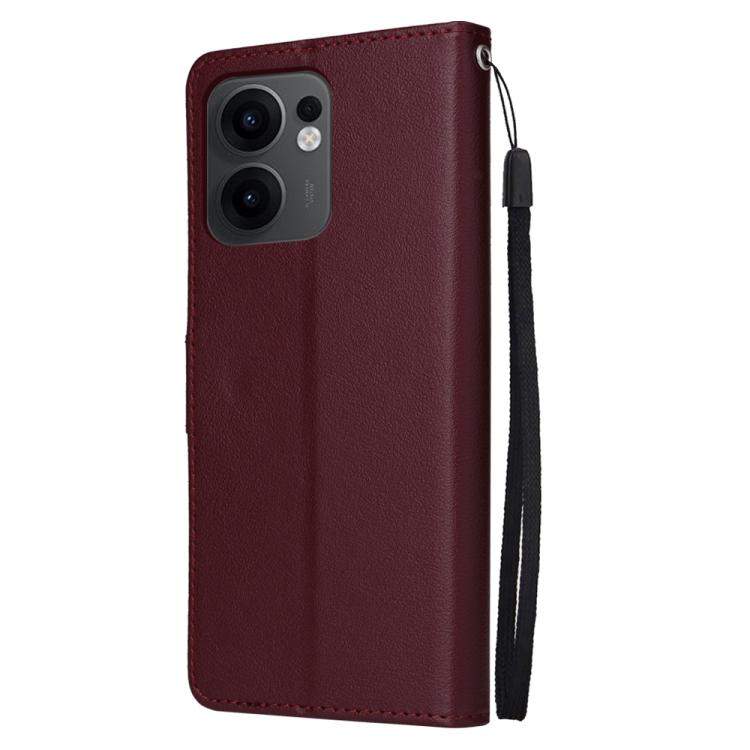 For OPPO Reno13 F 4G / 5G 3-Card Slots Multifunctional Leather Phone Case