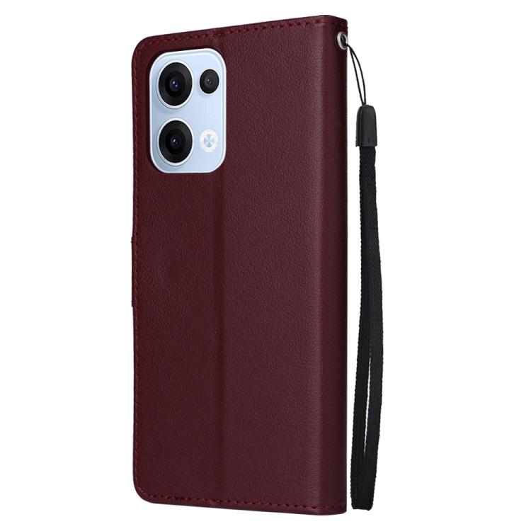 For OPPO Reno13 5G Global 3-Card Slots Multifunctional Leather Phone Case