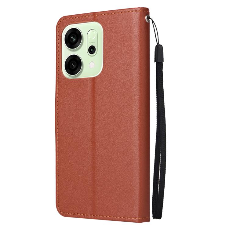 For OPPO Reno14 5G Global 3-Card Slots Multifunctional Leather Phone Case