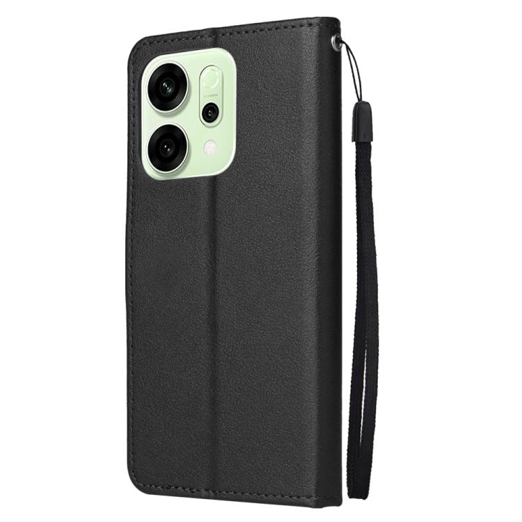For OPPO Reno14 5G Global 3-Card Slots Multifunctional Leather Phone Case