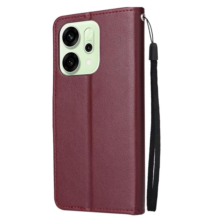 For OPPO Reno14 Pro 5G Global 3-Card Slots Multifunctional Leather Phone Case