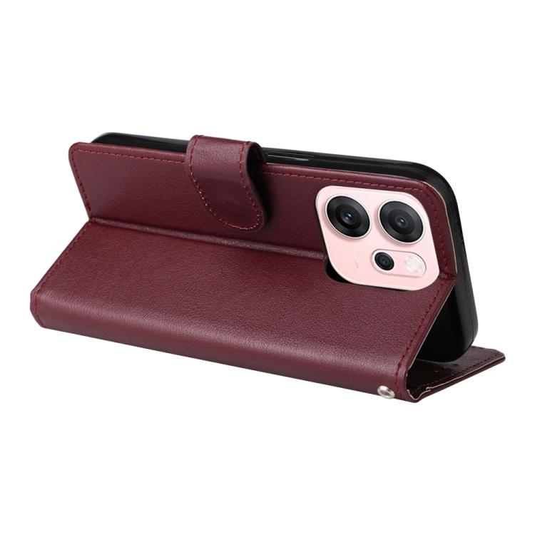 For OPPO Reno14 F 5G 3-Card Slots Multifunctional Leather Phone Case