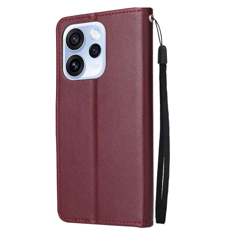 For OPPO Reno15 5G Global 3-Card Slots Multifunctional Leather Phone Case