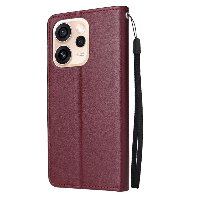 For OPPO Reno15 Pro Max 5G Global 3-Card Slots Multifunctional Leather Phone Case