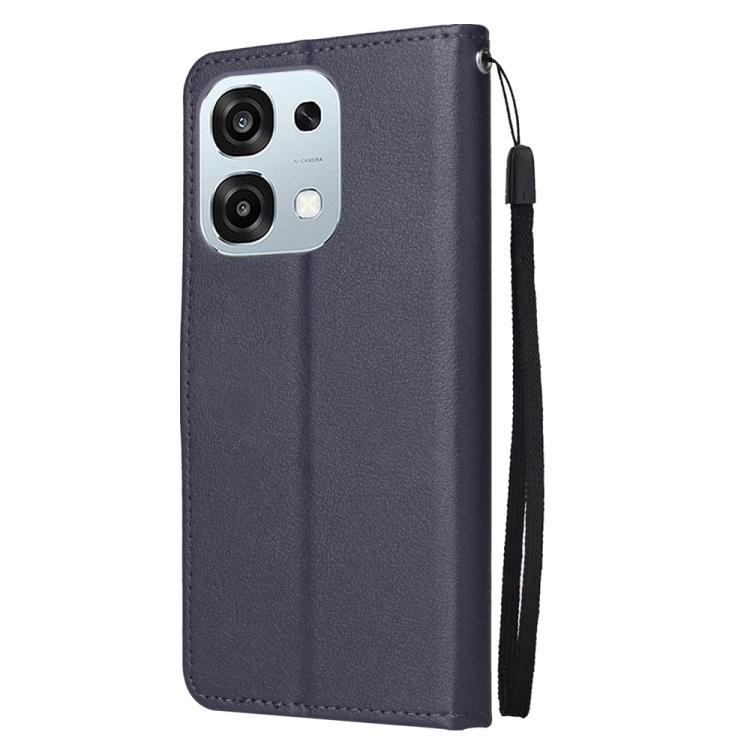 For OPPO A6x / A6 4G / 5G Global 3-Card Slots Multifunctional Leather Phone Case