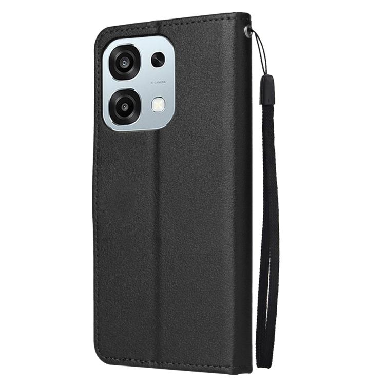 For OPPO A6x / A6 4G / 5G Global 3-Card Slots Multifunctional Leather Phone Case