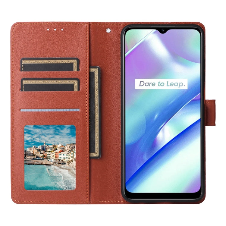 For Realme C33 3-Card Slots Multifunctional Leather Phone Case