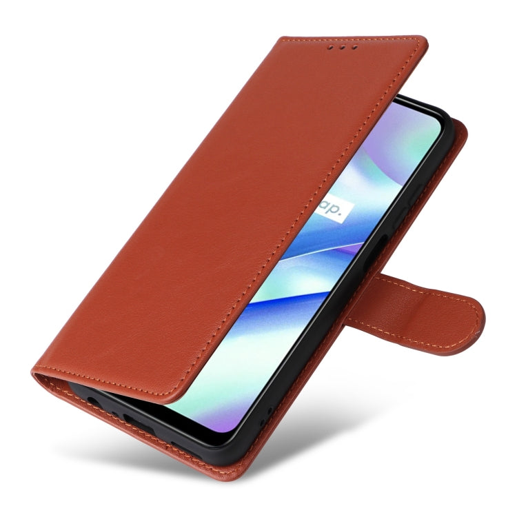 For Realme C33 3-Card Slots Multifunctional Leather Phone Case