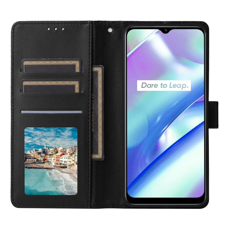 For Realme C33 3-Card Slots Multifunctional Leather Phone Case