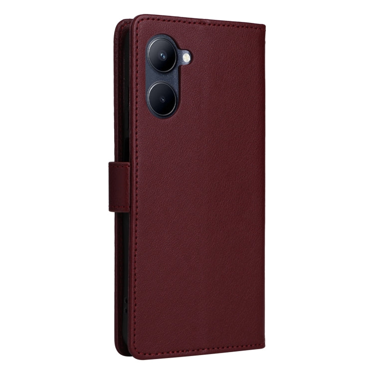 For Realme C33 3-Card Slots Multifunctional Leather Phone Case