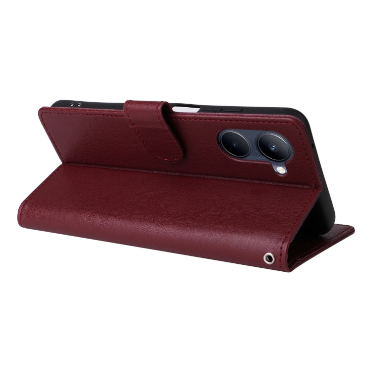 For Realme C33 3-Card Slots Multifunctional Leather Phone Case
