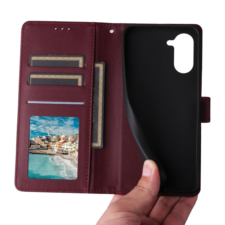 For Realme C33 3-Card Slots Multifunctional Leather Phone Case