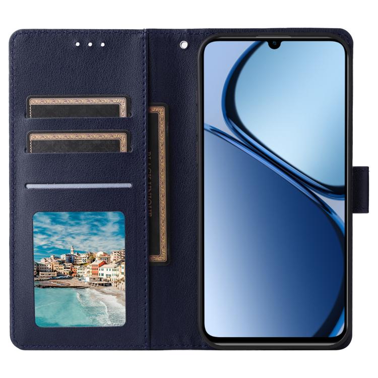 For Realme C63 4G / C61 4G 3-Card Slots Multifunctional Leather Phone Case