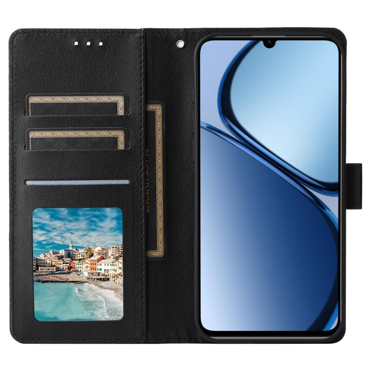For Realme C63 4G / C61 4G 3-Card Slots Multifunctional Leather Phone Case