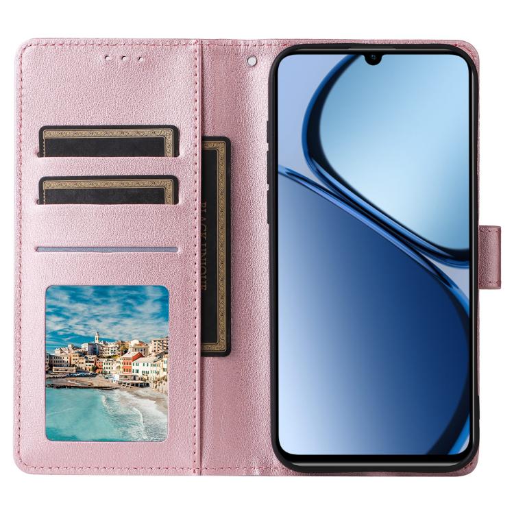 For Realme C63 4G / C61 4G 3-Card Slots Multifunctional Leather Phone Case
