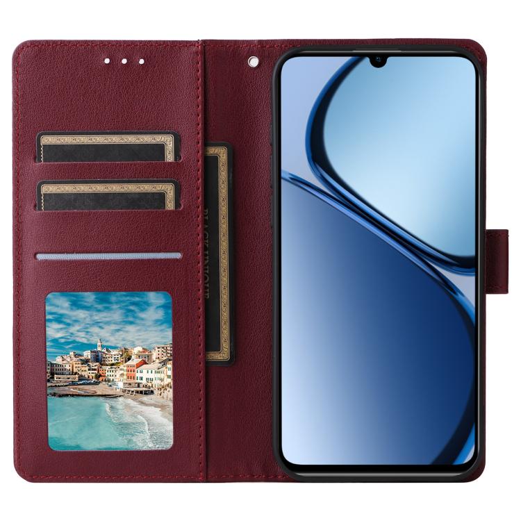 For Realme C63 4G / C61 4G 3-Card Slots Multifunctional Leather Phone Case