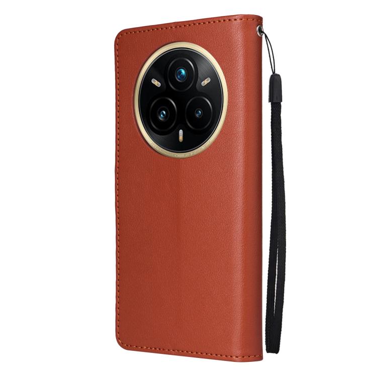 For Realme 14 Pro+ 5G Global 3-Card Slots Multifunctional Leather Phone Case