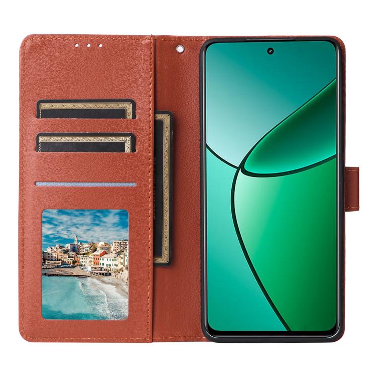 For Realme 14 Pro+ 5G Global 3-Card Slots Multifunctional Leather Phone Case