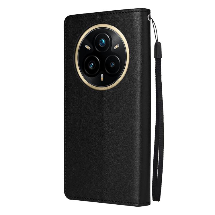 For Realme 14 Pro+ 5G Global 3-Card Slots Multifunctional Leather Phone Case