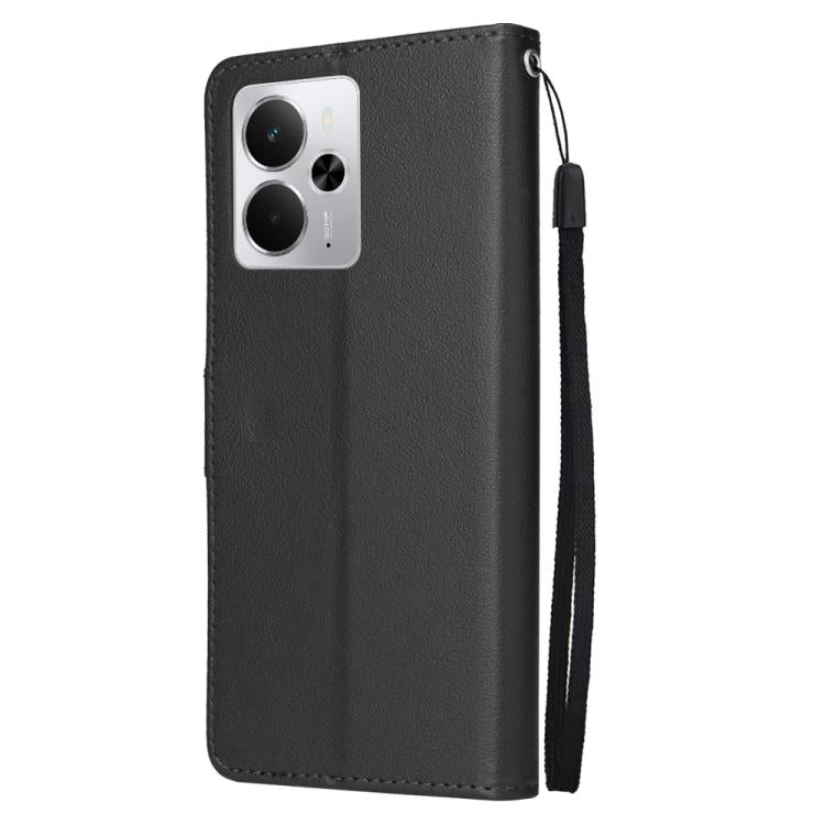 For Realme 14 5G 3-Card Slots Multifunctional Leather Phone Case