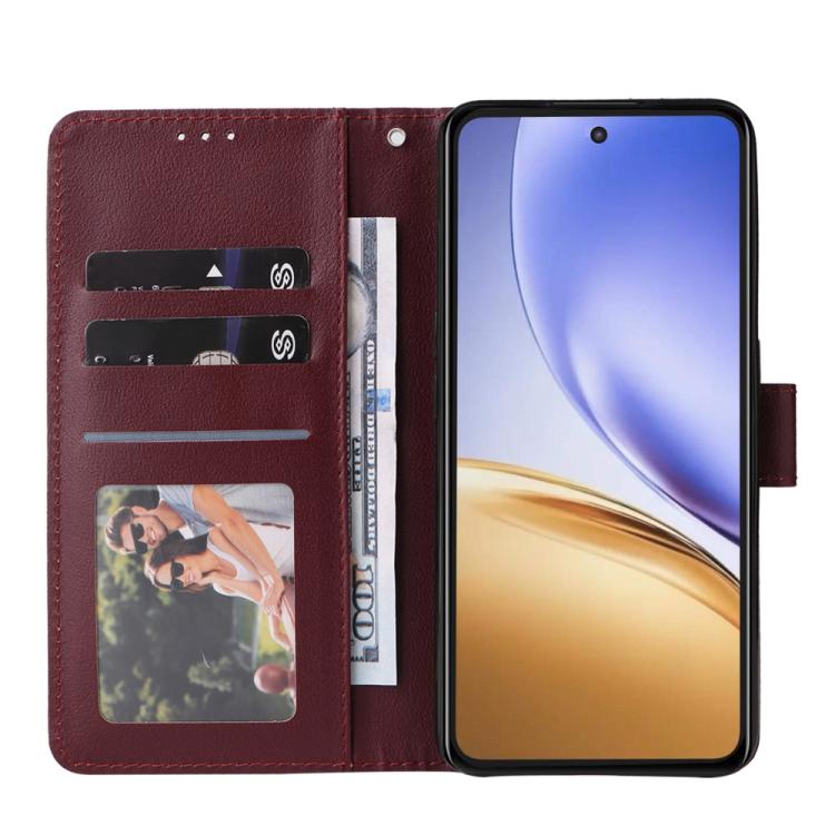 For Realme 14 5G 3-Card Slots Multifunctional Leather Phone Case