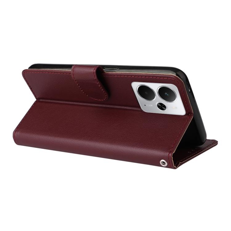 For Realme 14 5G 3-Card Slots Multifunctional Leather Phone Case