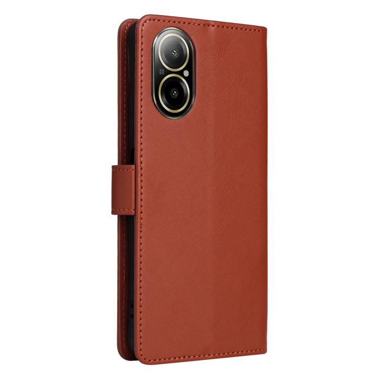 For Realme 12 Lite 4G 3-Card Slots Multifunctional Leather Phone Case