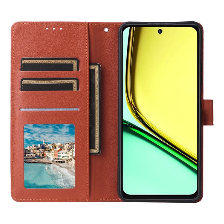 For Realme 12 Lite 4G 3-Card Slots Multifunctional Leather Phone Case