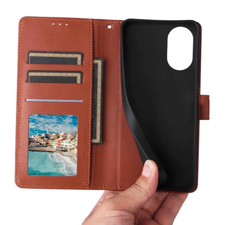 For Realme 12 Lite 4G 3-Card Slots Multifunctional Leather Phone Case