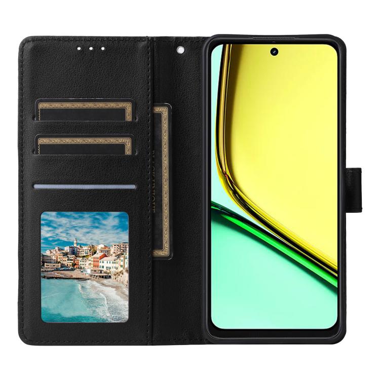 For Realme 12 Lite 4G 3-Card Slots Multifunctional Leather Phone Case