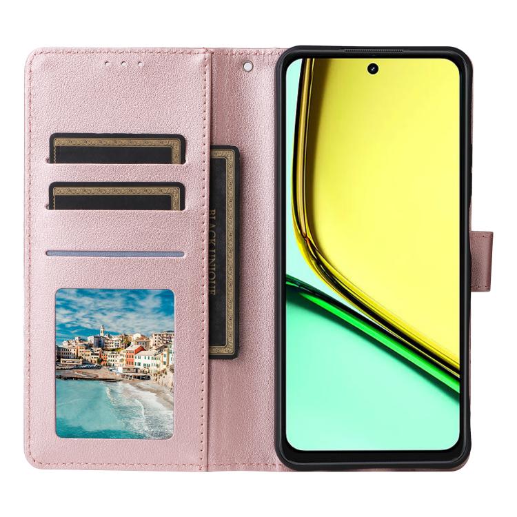 For Realme 12 Lite 4G 3-Card Slots Multifunctional Leather Phone Case