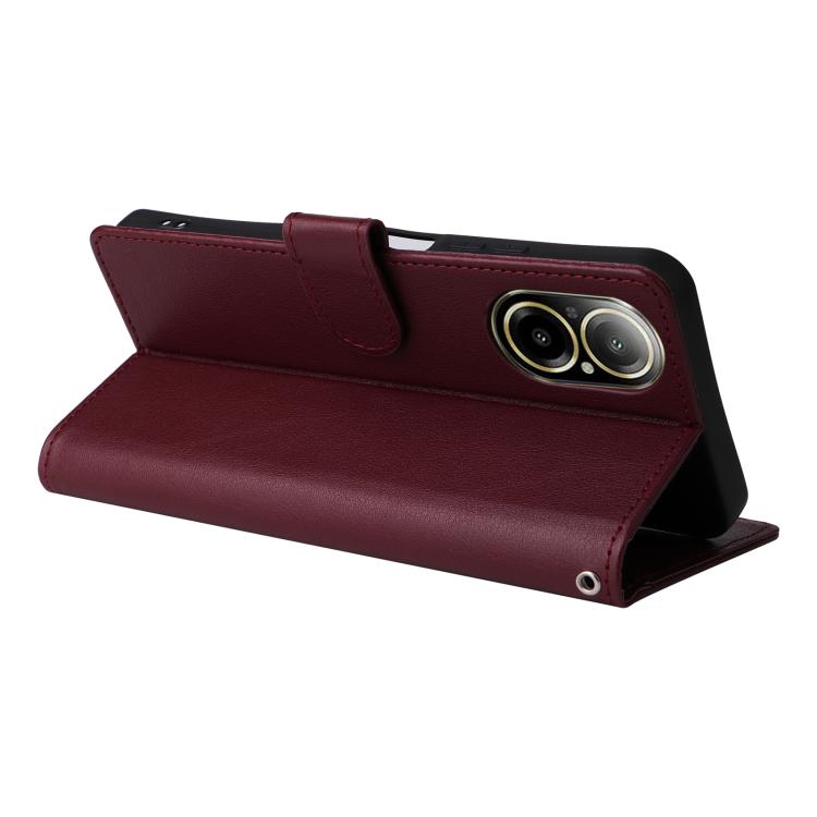 For Realme 12 Lite 4G 3-Card Slots Multifunctional Leather Phone Case