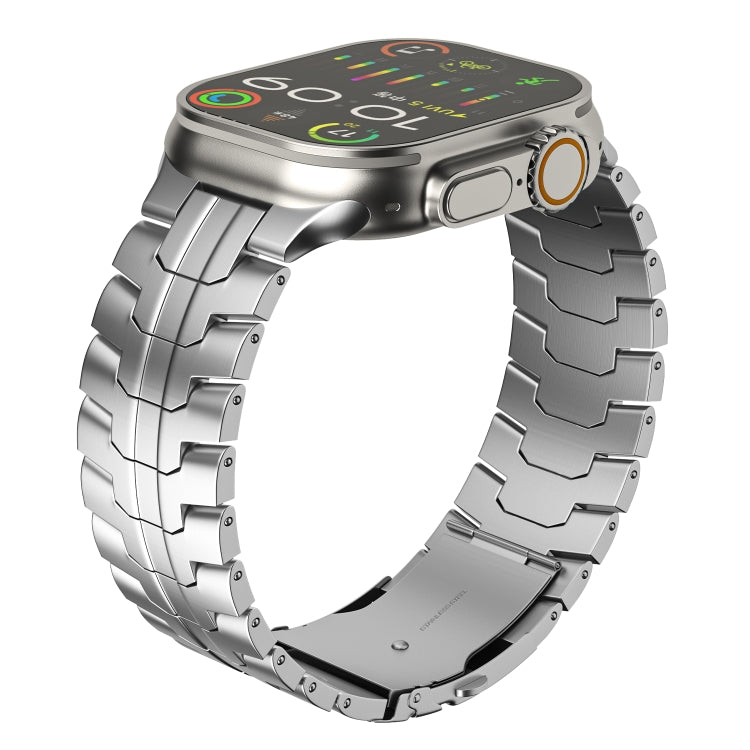 For Apple Watch SE 2022 40mm Double Lock Buckle Turtle Titanium Steel Watch Band