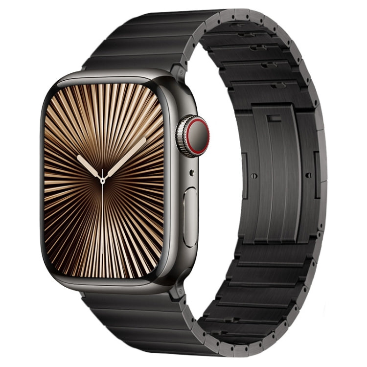 For Apple Watch Series 10 46mm PG65 Single Bead Bamboo Joint Spring Bars Titanium Metal Watch Band