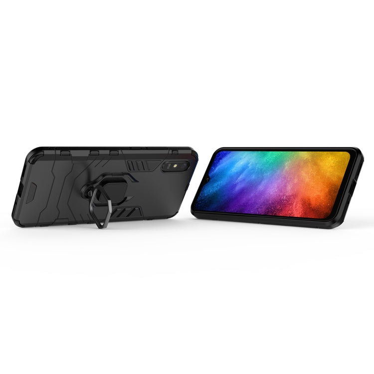 For Xiaomi Redmi 9A PC + TPU Anti-fall Protective Case with Magnetic Ring Holder
