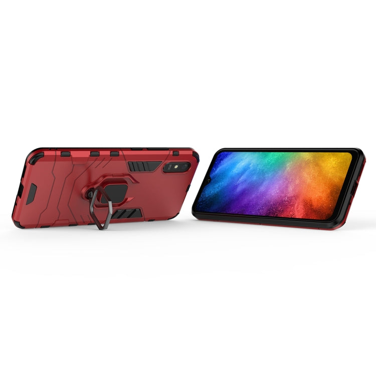 For Xiaomi Redmi 9A PC + TPU Anti-fall Protective Case with Magnetic Ring Holder