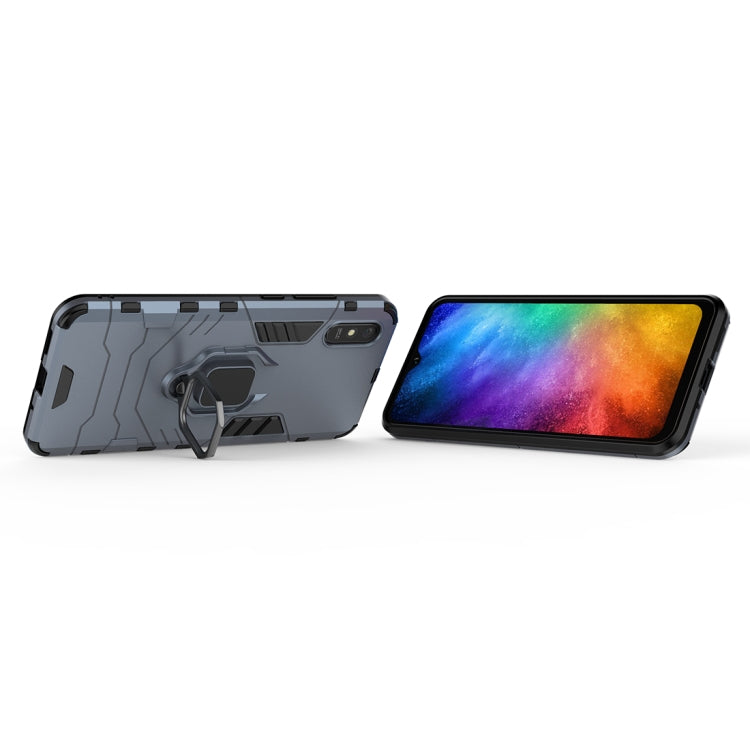 For Xiaomi Redmi 9A PC + TPU Anti-fall Protective Case with Magnetic Ring Holder
