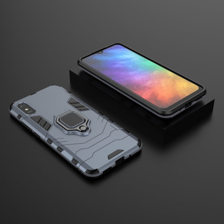For Xiaomi Redmi 9A PC + TPU Anti-fall Protective Case with Magnetic Ring Holder