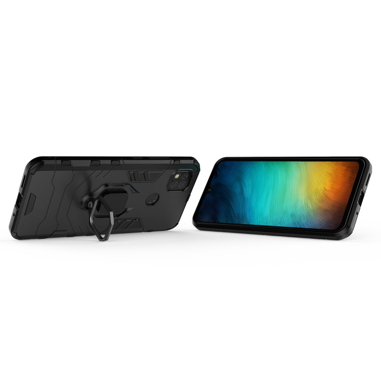 For Xiaomi Redmi 9C PC + TPU Anti-fall Protective Case with Magnetic Ring Holder