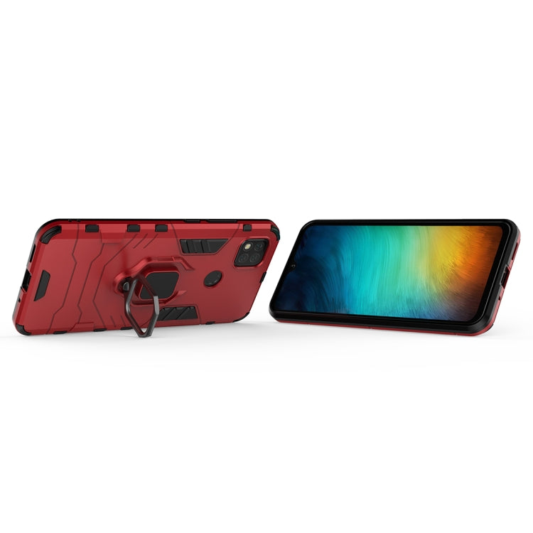 For Xiaomi Redmi 9C PC + TPU Anti-fall Protective Case with Magnetic Ring Holder