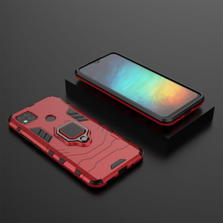 For Xiaomi Redmi 9C PC + TPU Anti-fall Protective Case with Magnetic Ring Holder