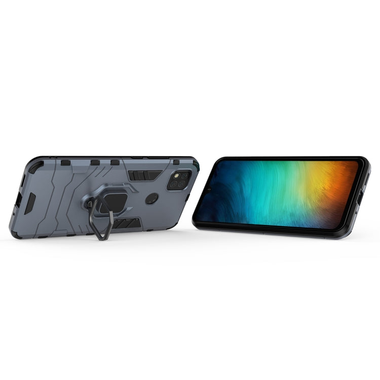 For Xiaomi Redmi 9C PC + TPU Anti-fall Protective Case with Magnetic Ring Holder